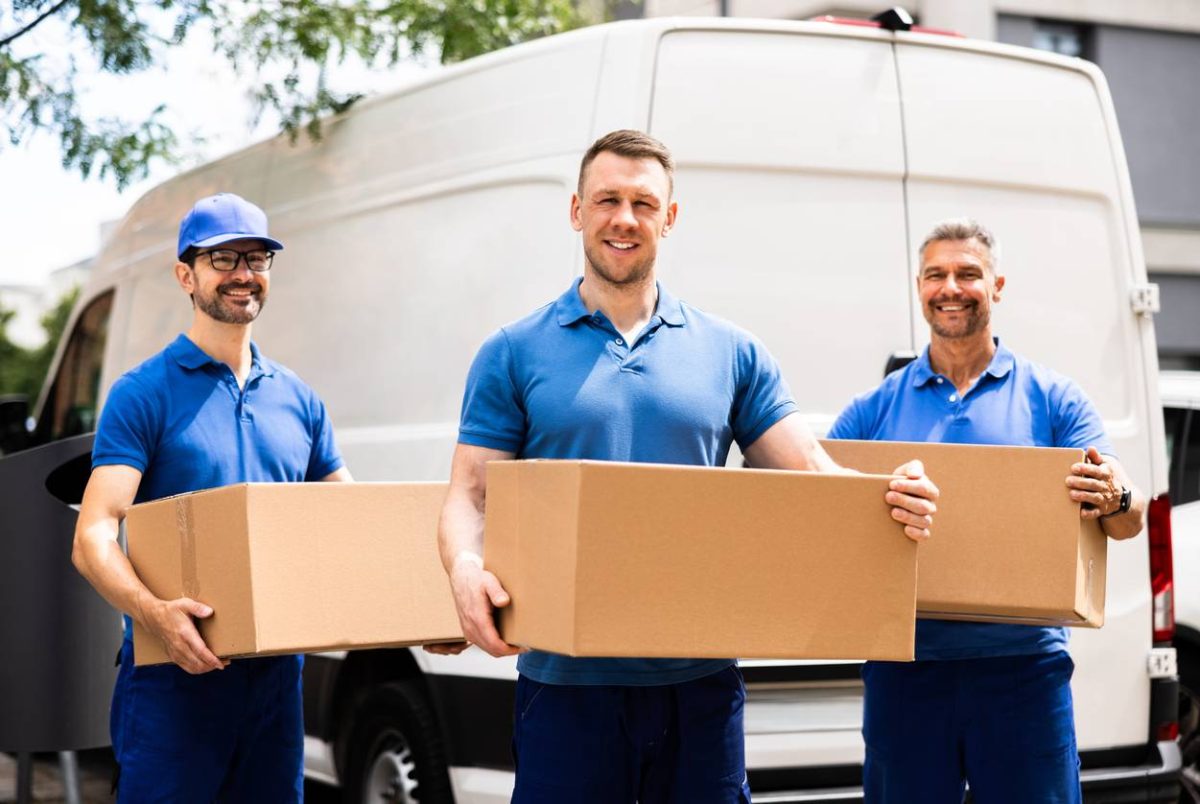 équipe de déménagement professionnel
