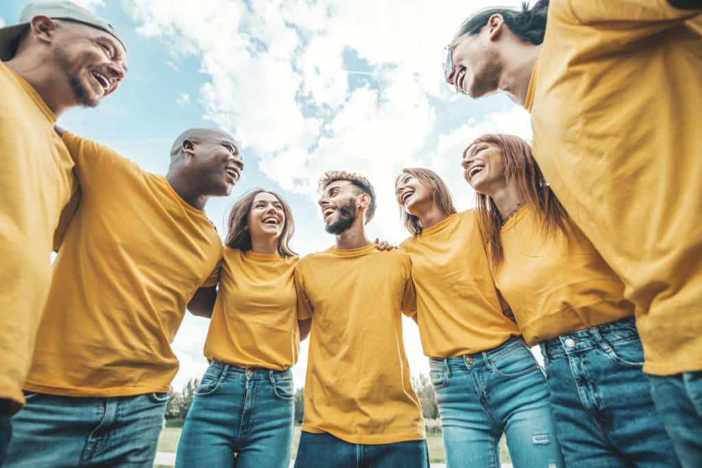 Team building avec des t-shirts personnalisés